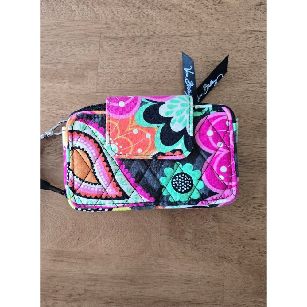 Vera Bradley Floral Quilted Wristlet Wallet - Picture 3 of 5